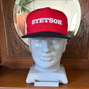 Stetson Retro 90s Red and Black SnapBack Baseball Cap